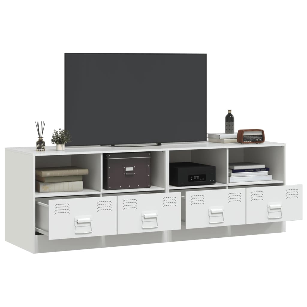 VidaXL Tv-meubelen 2 st 67x39x44 cm staal wit