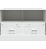 VidaXL Tv-meubelen 2 st 67x39x44 cm staal wit