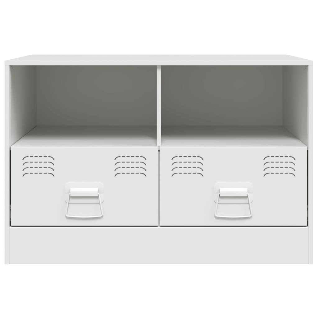 VidaXL Tv-meubelen 2 st 67x39x44 cm staal wit
