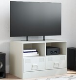 VidaXL Tv-meubel 67x39x44 cm staal wit