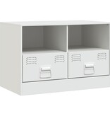 VidaXL Tv-meubel 67x39x44 cm staal wit