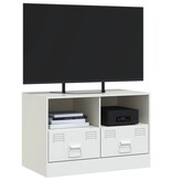 VidaXL Tv-meubel 67x39x44 cm staal wit