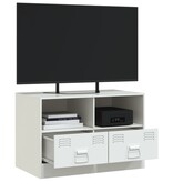 VidaXL Tv-meubel 67x39x44 cm staal wit