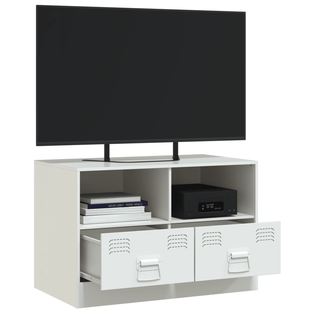 VidaXL Tv-meubel 67x39x44 cm staal wit