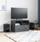 VidaXL Tv-meubel 67x39x44 cm staal antracietkleurig