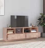 VidaXL Tv-meubelen 2 st 67x39x44 cm staal roze