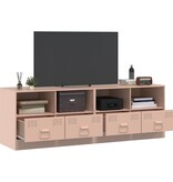 VidaXL Tv-meubelen 2 st 67x39x44 cm staal roze