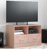 VidaXL Tv-meubel 67x39x44 cm staal roze