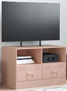 VidaXL Tv-meubel 67x39x44 cm staal roze