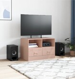 VidaXL Tv-meubel 67x39x44 cm staal roze
