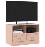 VidaXL Tv-meubel 67x39x44 cm staal roze