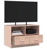 VidaXL Tv-meubel 67x39x44 cm staal roze