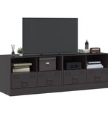 VidaXL Tv-meubelen 2 st 67x39x44 cm staal zwart