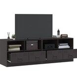 VidaXL Tv-meubelen 2 st 67x39x44 cm staal zwart