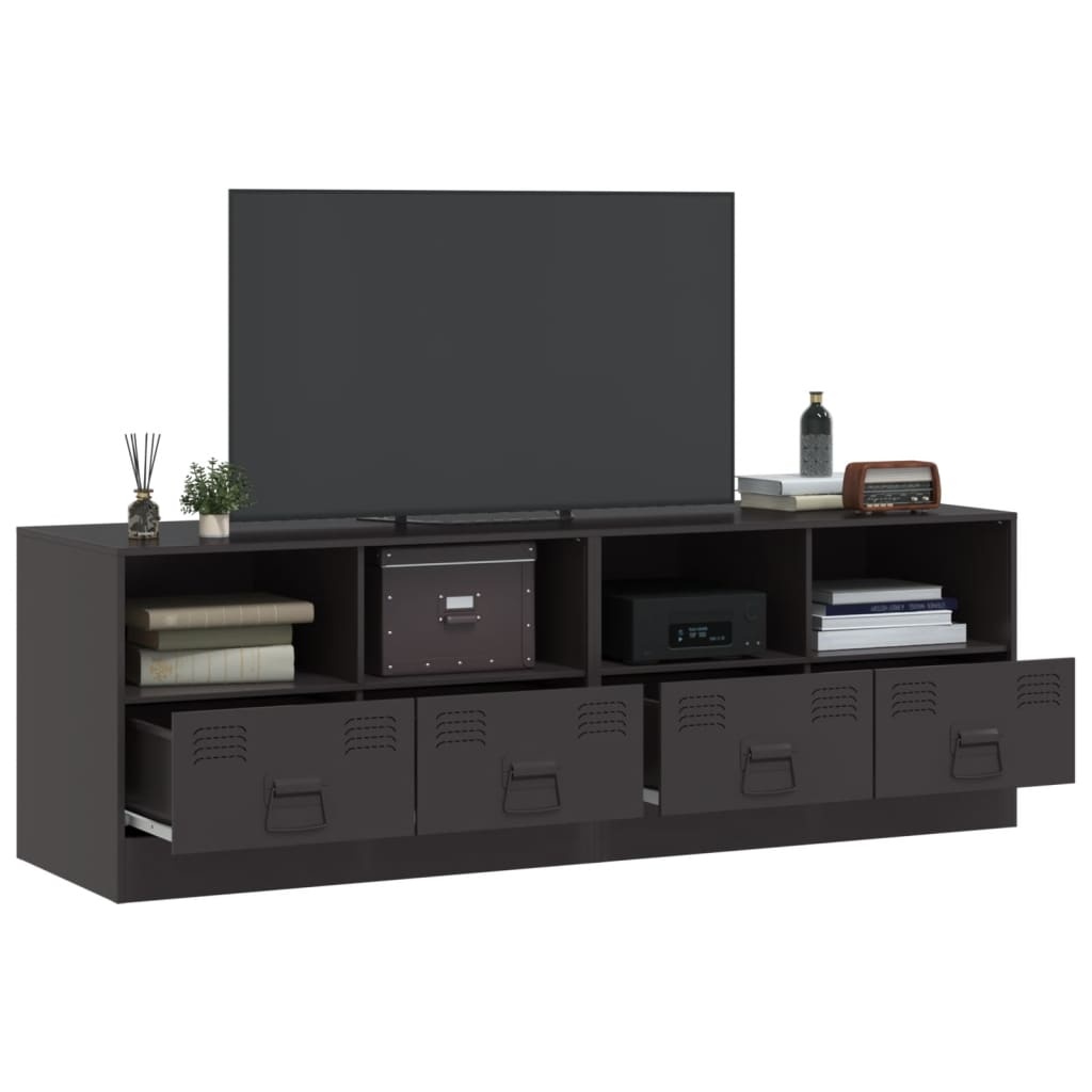 VidaXL Tv-meubelen 2 st 67x39x44 cm staal zwart