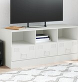 VidaXL Tv-meubel 99x39x44 cm staal wit