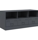 VidaXL Tv-meubel 99x39x44 cm staal antracietkleurig