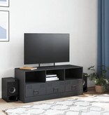 VidaXL Tv-meubel 99x39x44 cm staal antracietkleurig