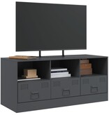 VidaXL Tv-meubel 99x39x44 cm staal antracietkleurig