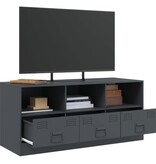VidaXL Tv-meubel 99x39x44 cm staal antracietkleurig
