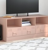VidaXL Tv-meubel 99x39x44 cm staal roze