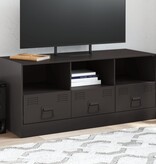 VidaXL Tv-meubel 99x39x44 cm staal zwart