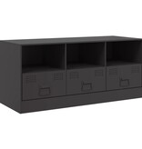 VidaXL Tv-meubel 99x39x44 cm staal zwart