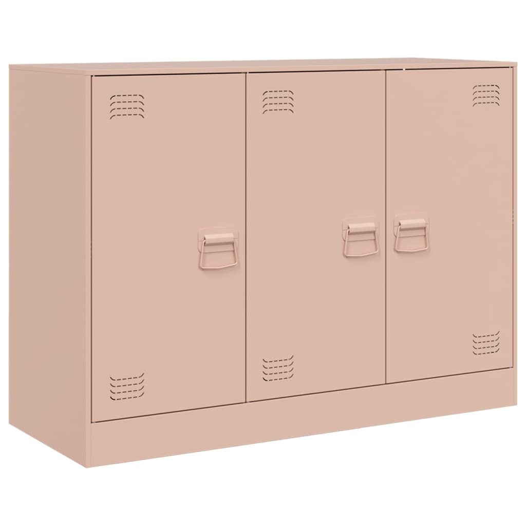 VidaXL Dressoir 99x39x73 cm staal roze