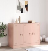 VidaXL Dressoir 99x39x73 cm staal roze