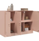 VidaXL Dressoir 99x39x73 cm staal roze