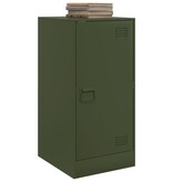 VidaXL Dressoir 34,5x39x73 cm staal olijfgroen