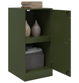 VidaXL Dressoir 34,5x39x73 cm staal olijfgroen