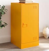 VidaXL Dressoir 34,5x39x73 cm staal mosterdgeel