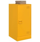 VidaXL Dressoir 34,5x39x73 cm staal mosterdgeel