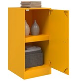 VidaXL Dressoir 34,5x39x73 cm staal mosterdgeel