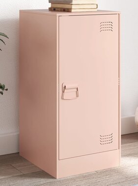 VidaXL Dressoir 34,5x39x73 cm staal roze