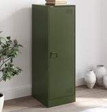 VidaXL Dressoir 34,5x39x107 cm staal olijfgroen