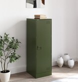 VidaXL Dressoir 34,5x39x107 cm staal olijfgroen