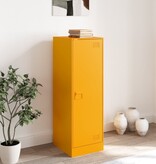 VidaXL Dressoir 34,5x39x107 cm staal mosterdgeel