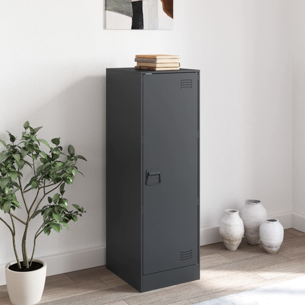 VidaXL Dressoir 34,5x39x107 cm staal antracietkleurig