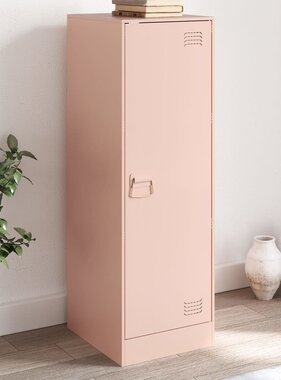 VidaXL Dressoir 34,5x39x107 cm staal roze