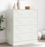 VidaXL Dressoir 67x39x83 cm staal wit