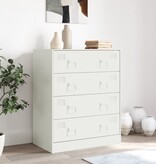 VidaXL Dressoir 67x39x83 cm staal wit