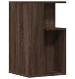 VidaXL Bijzettafel 35x35x60 cm bewerkt hout bruin eikenkleurig