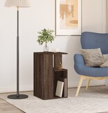 VidaXL Bijzettafel 35x35x60 cm bewerkt hout bruin eikenkleurig