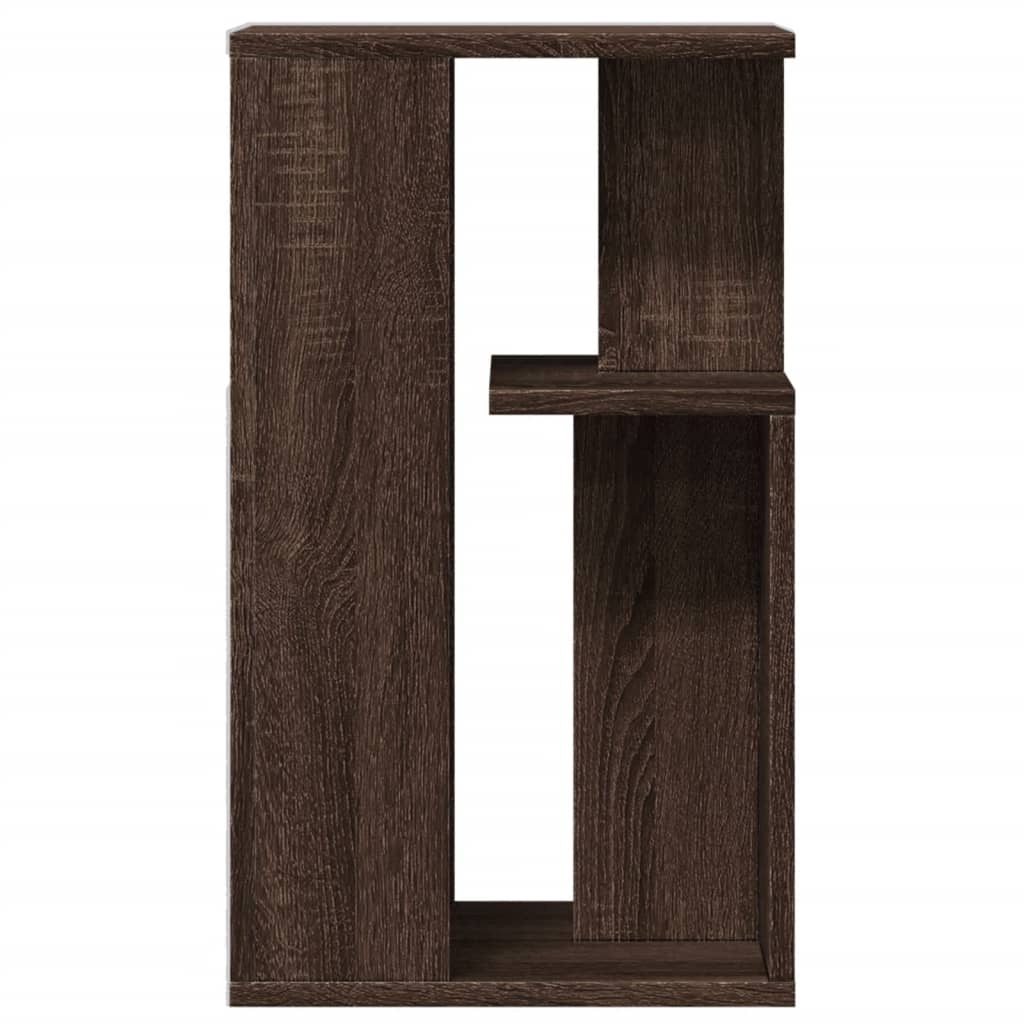 VidaXL Bijzettafel 35x35x60 cm bewerkt hout bruin eikenkleurig