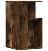 VidaXL Bijzettafel 35x35x60 cm bewerkt hout gerookt eikenkleurig