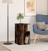 VidaXL Bijzettafel 35x35x60 cm bewerkt hout gerookt eikenkleurig