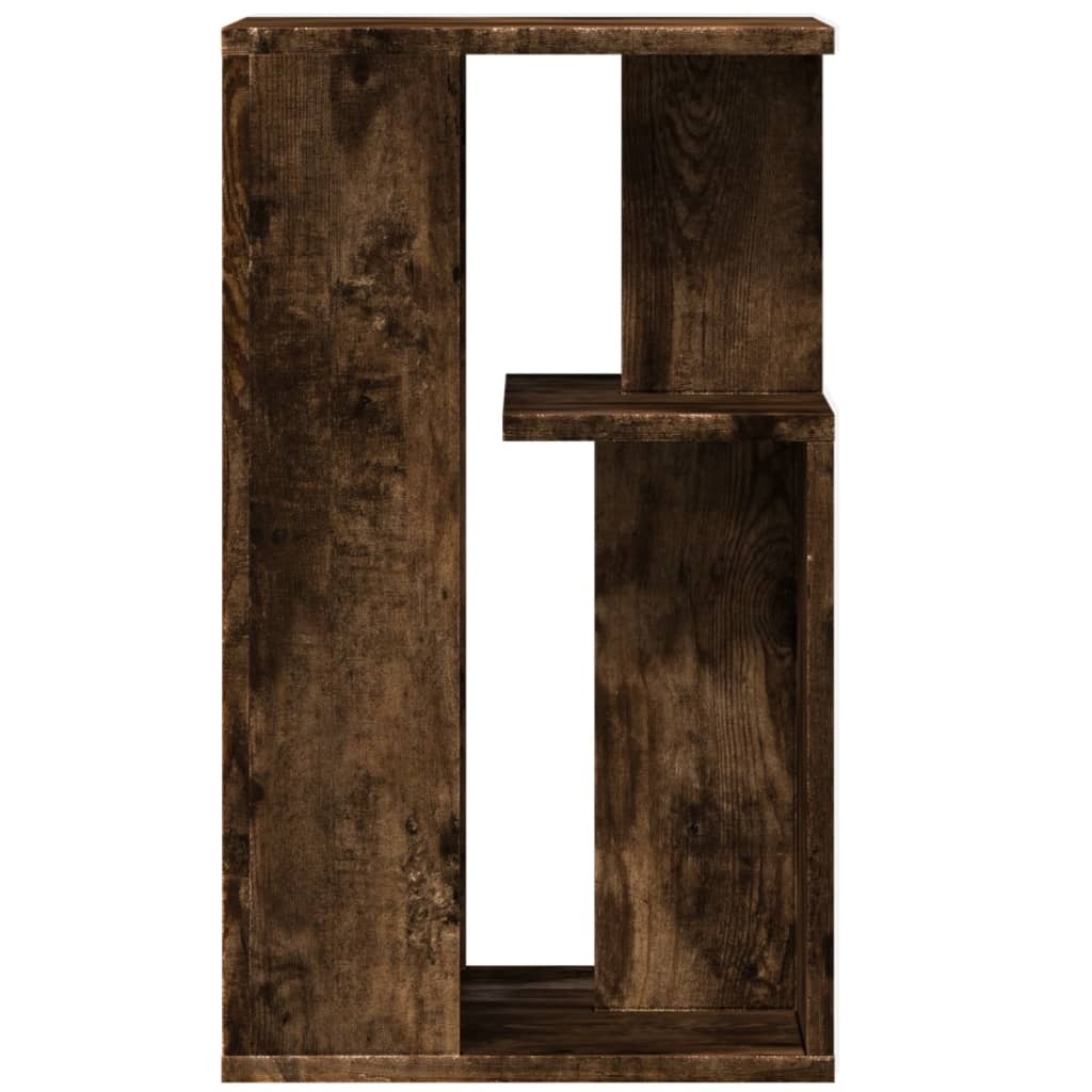 VidaXL Bijzettafel 35x35x60 cm bewerkt hout gerookt eikenkleurig