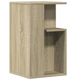 VidaXL Bijzettafel 35x35x60 cm bewerkt hout sonoma eikenkleurig